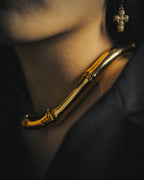 –SPECIAL– "GUCCI" 2025- Sculptural bamboo choker necklace