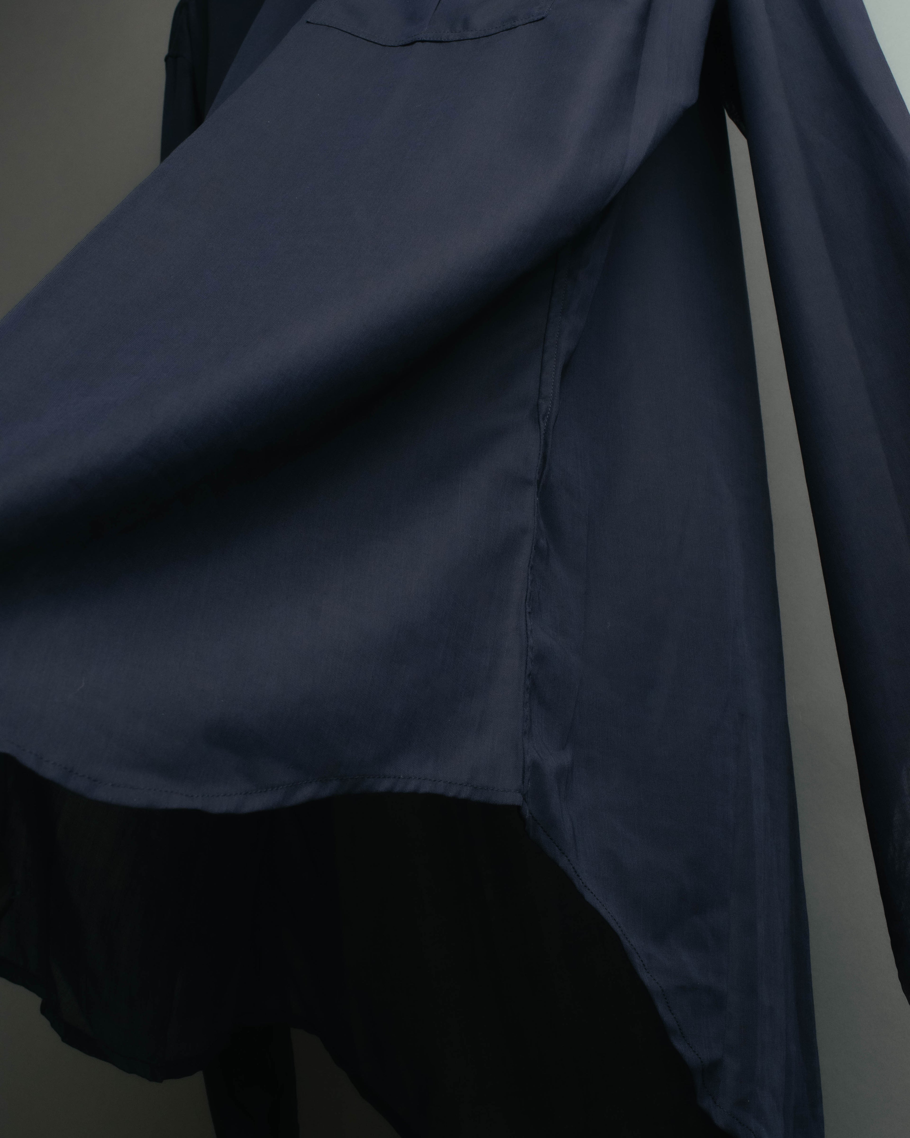 “Dior Homme” 00’s Sheer cotton concealed placket shirt