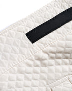 Chiristian Dior by Maria Grazia Chiuri/ Silk Blend Diamond Quilted Shorts White