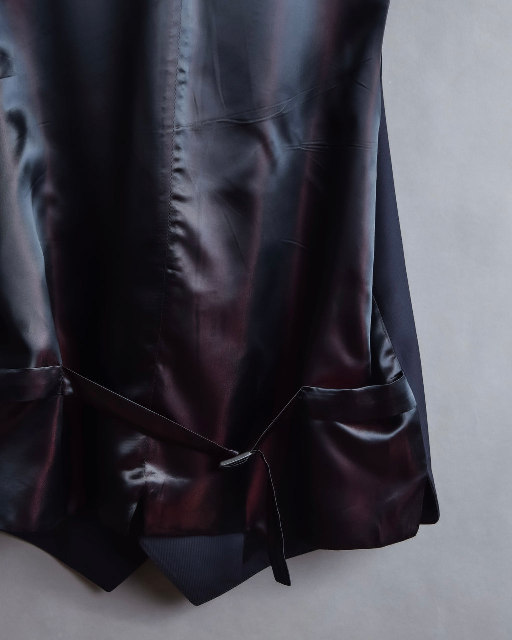 "GIORGIO ARMANI" Deep satin backed tailored wool vest
