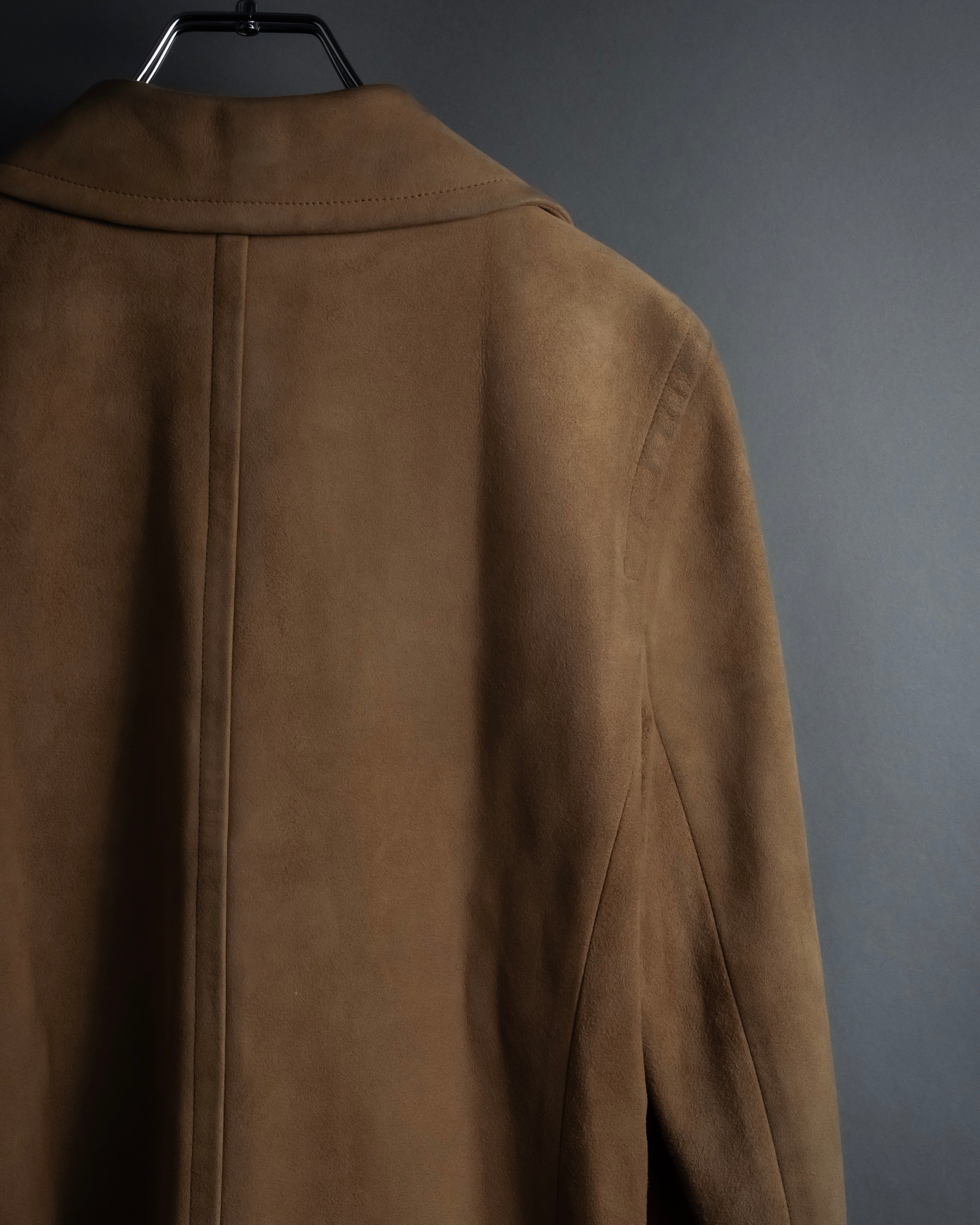 "CELINE" Relaxing design suede leather jacket