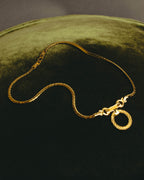 "Christian Dior" 80's-90's Gold tone rhinestone necklace