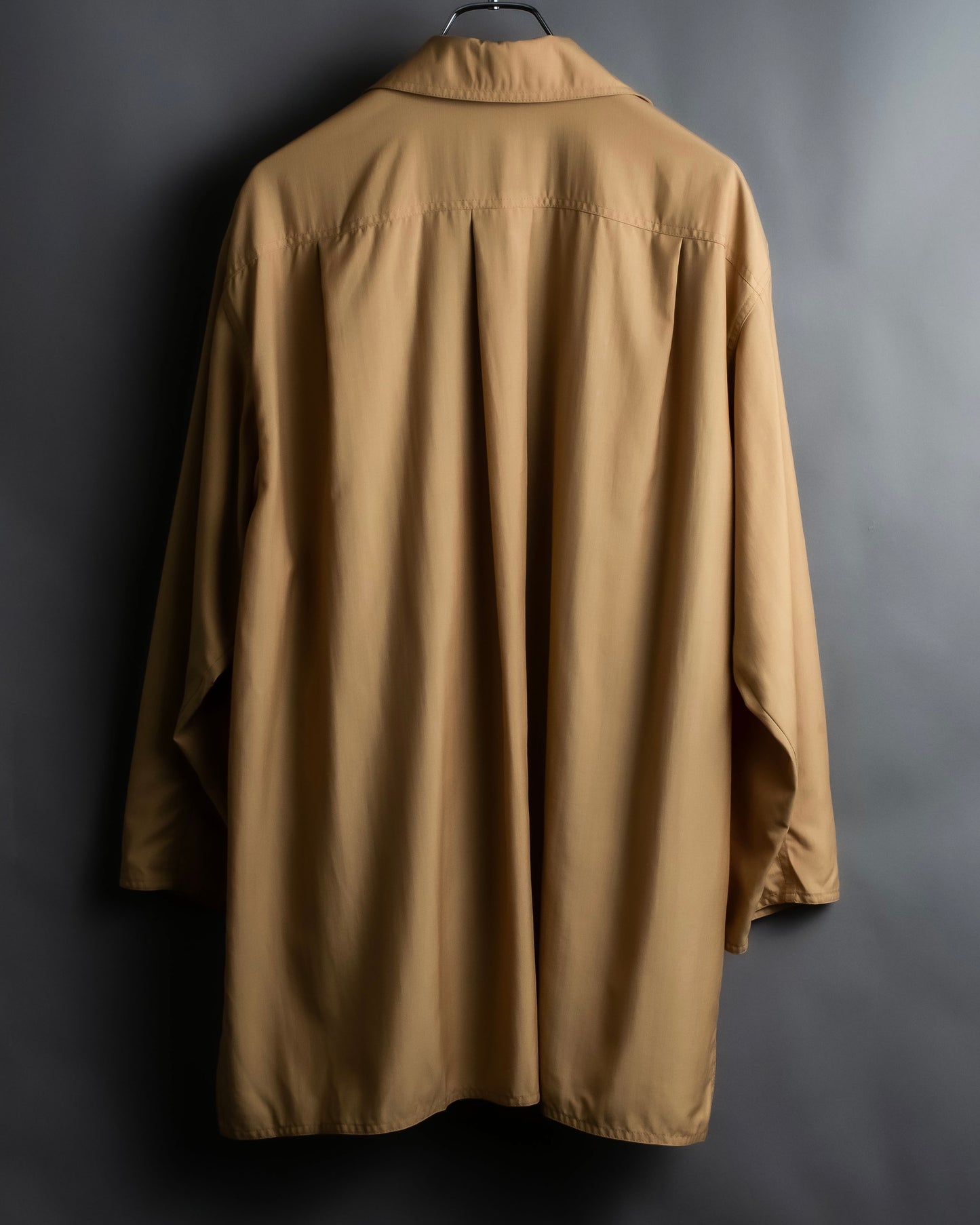 “GUCCI” silk blended shirt jacket