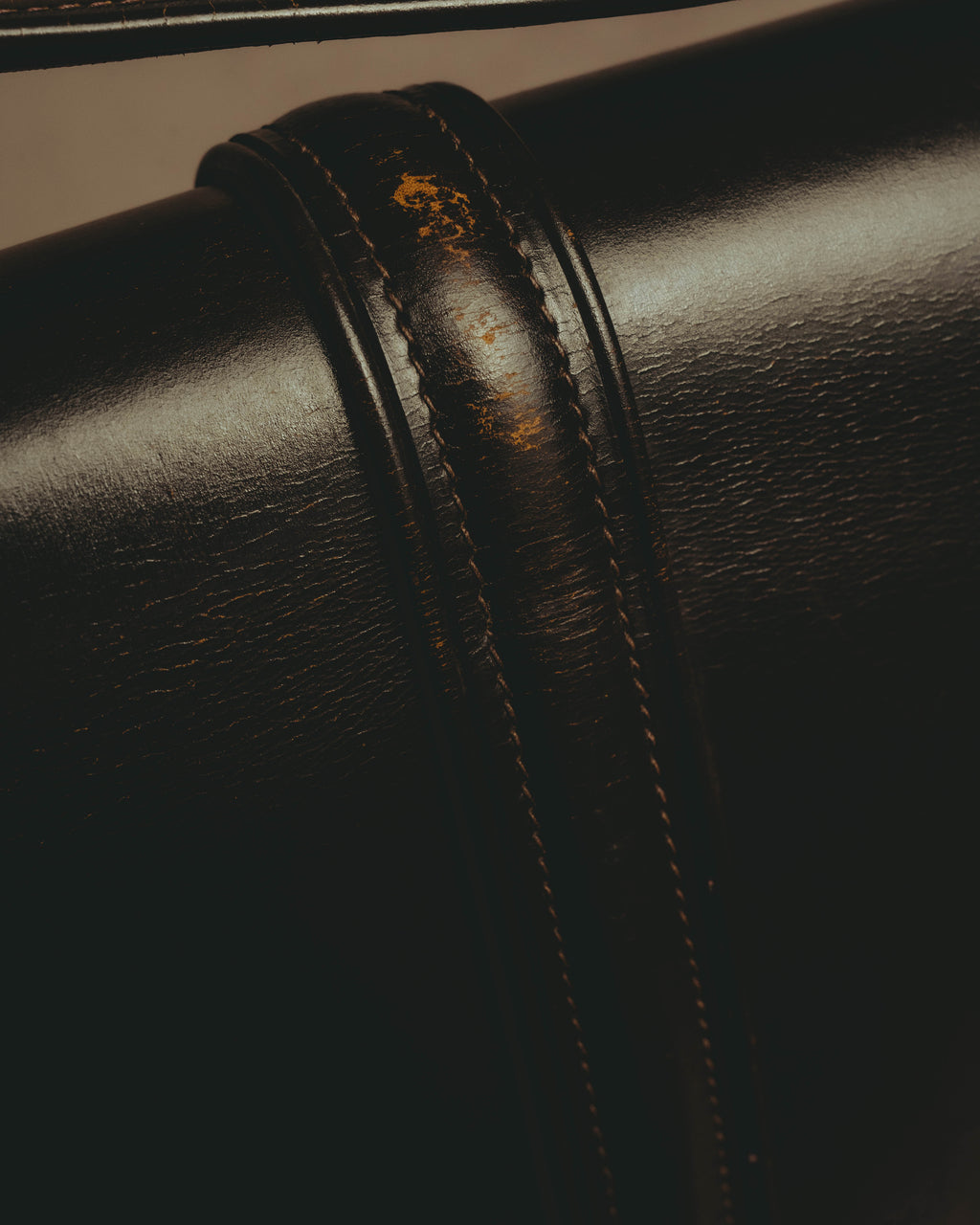 -SPECIAL- "HERMES" 50's Vintage box calf leather shoulder bag