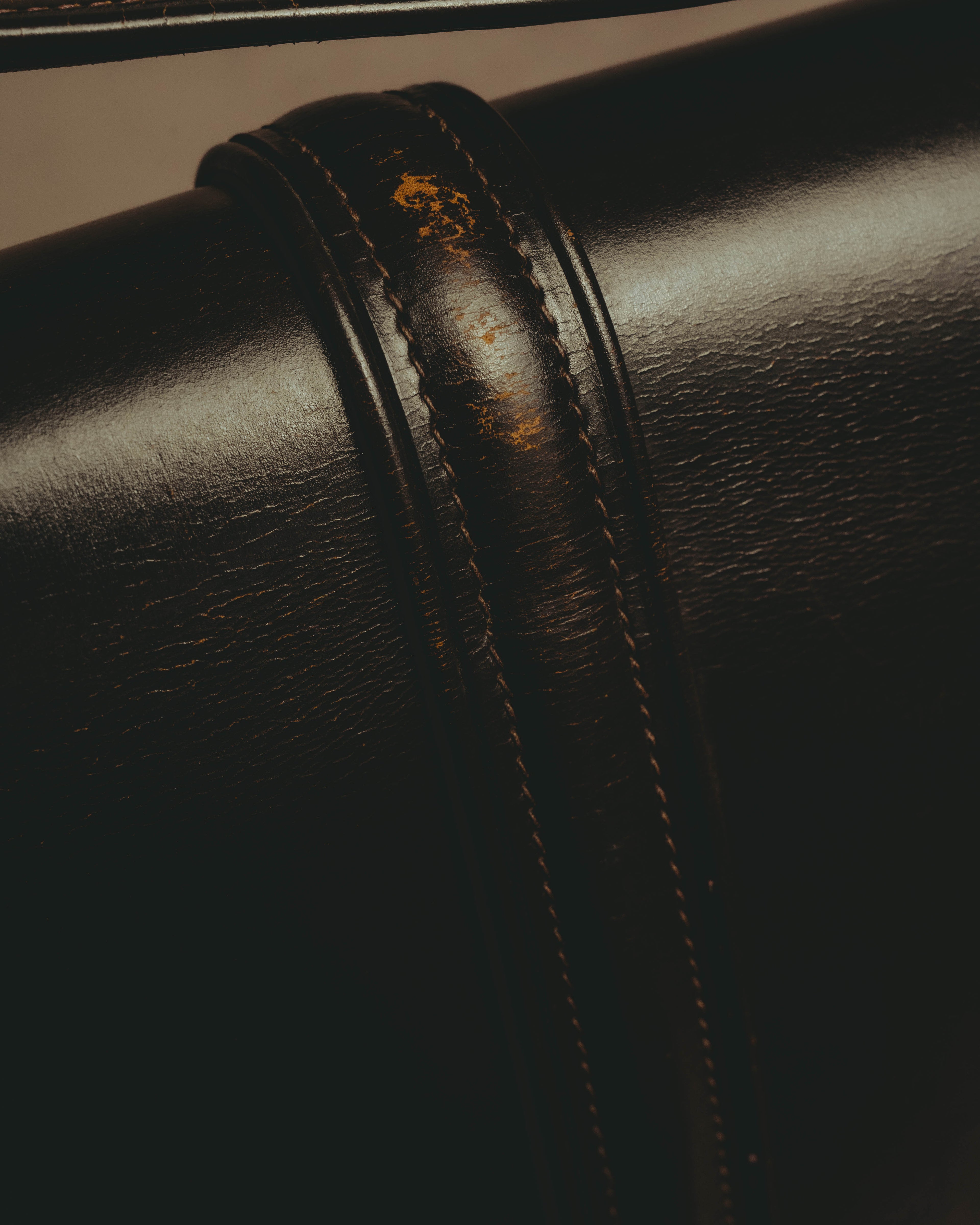 -SPECIAL- "HERMES" 50's Vintage box calf leather shoulder bag