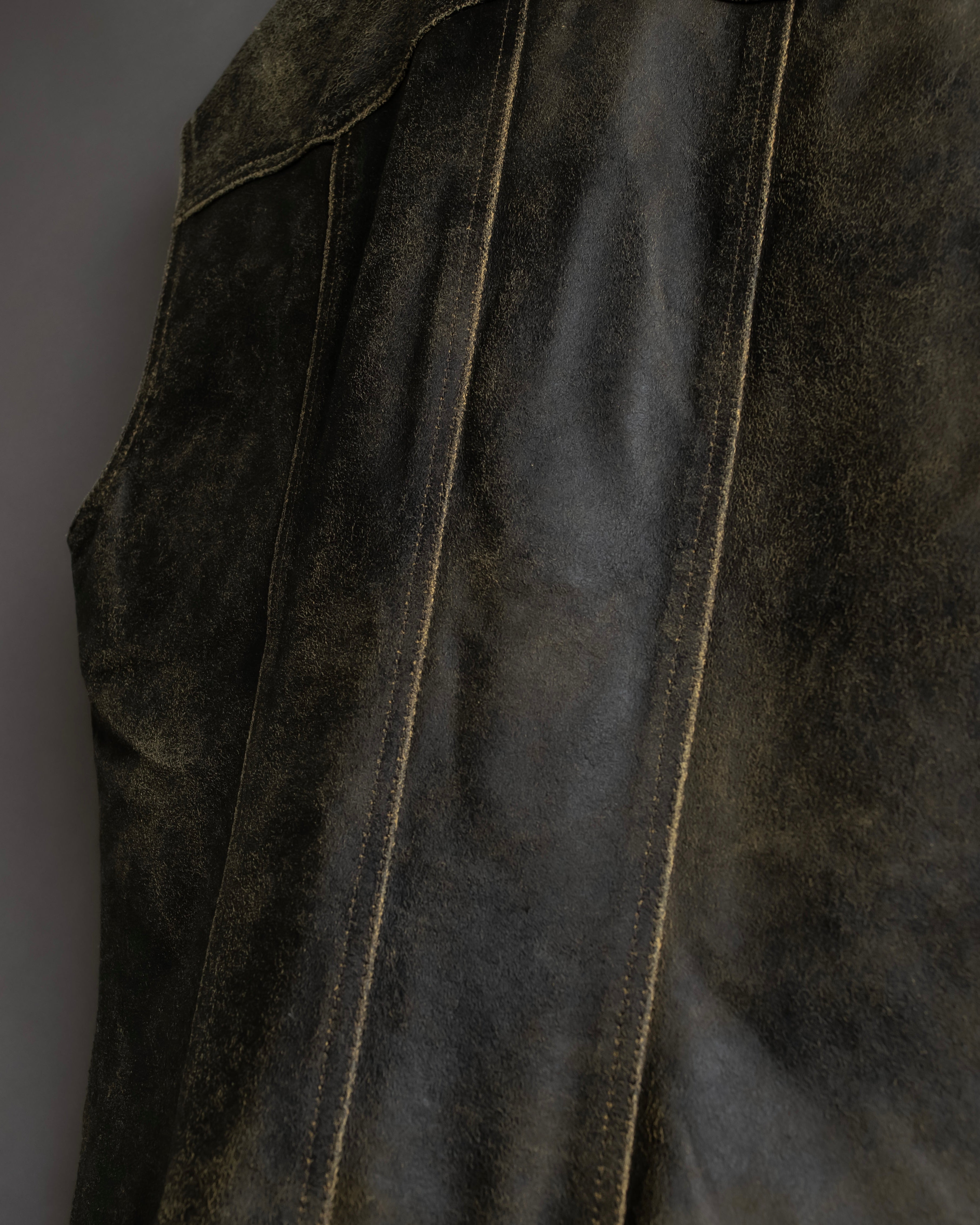 "CHANEL" 2000AW Karl Lagerfeld period calf leather vest