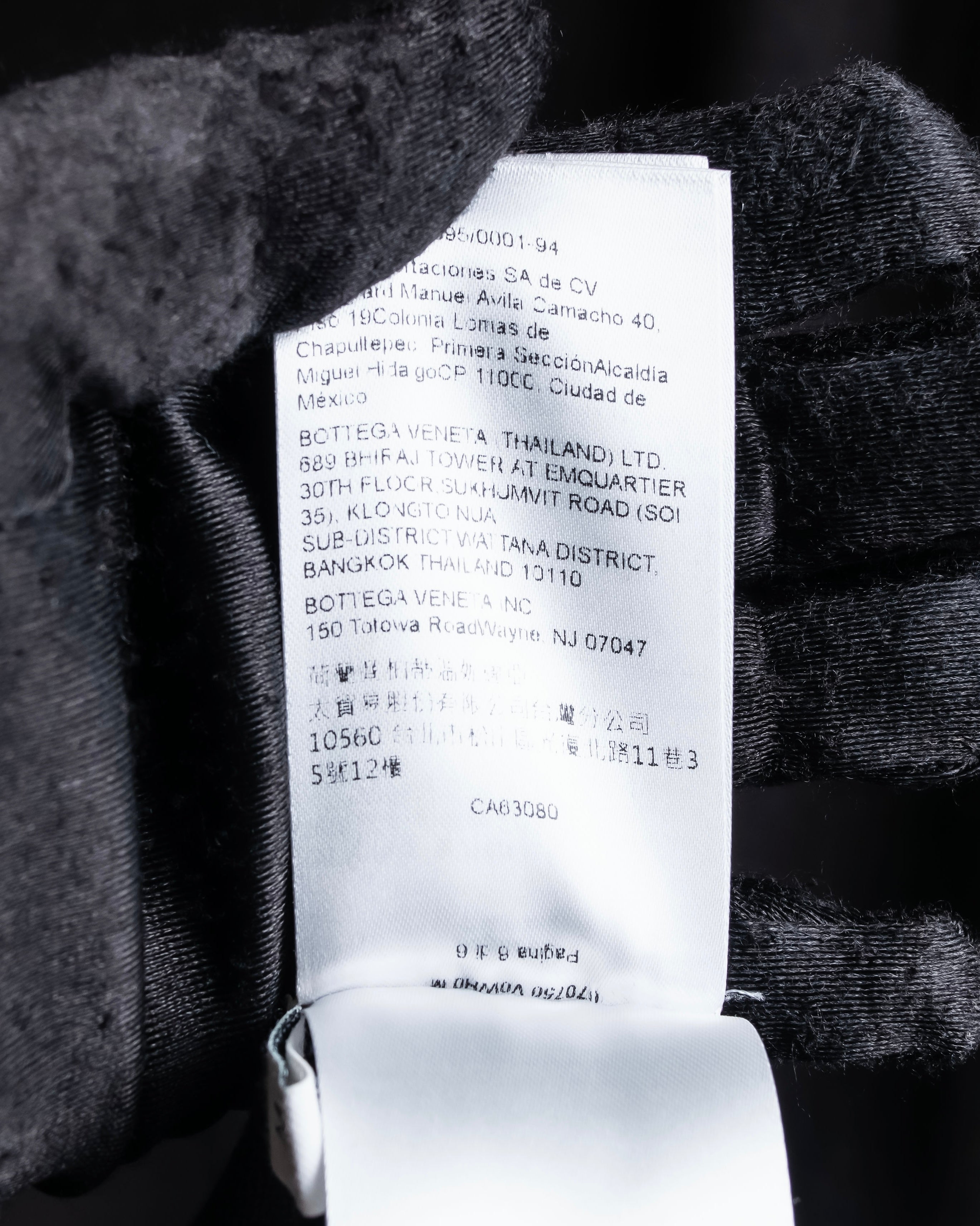 "BOTTEGA VENETA" High quality wool charcoal brown knit