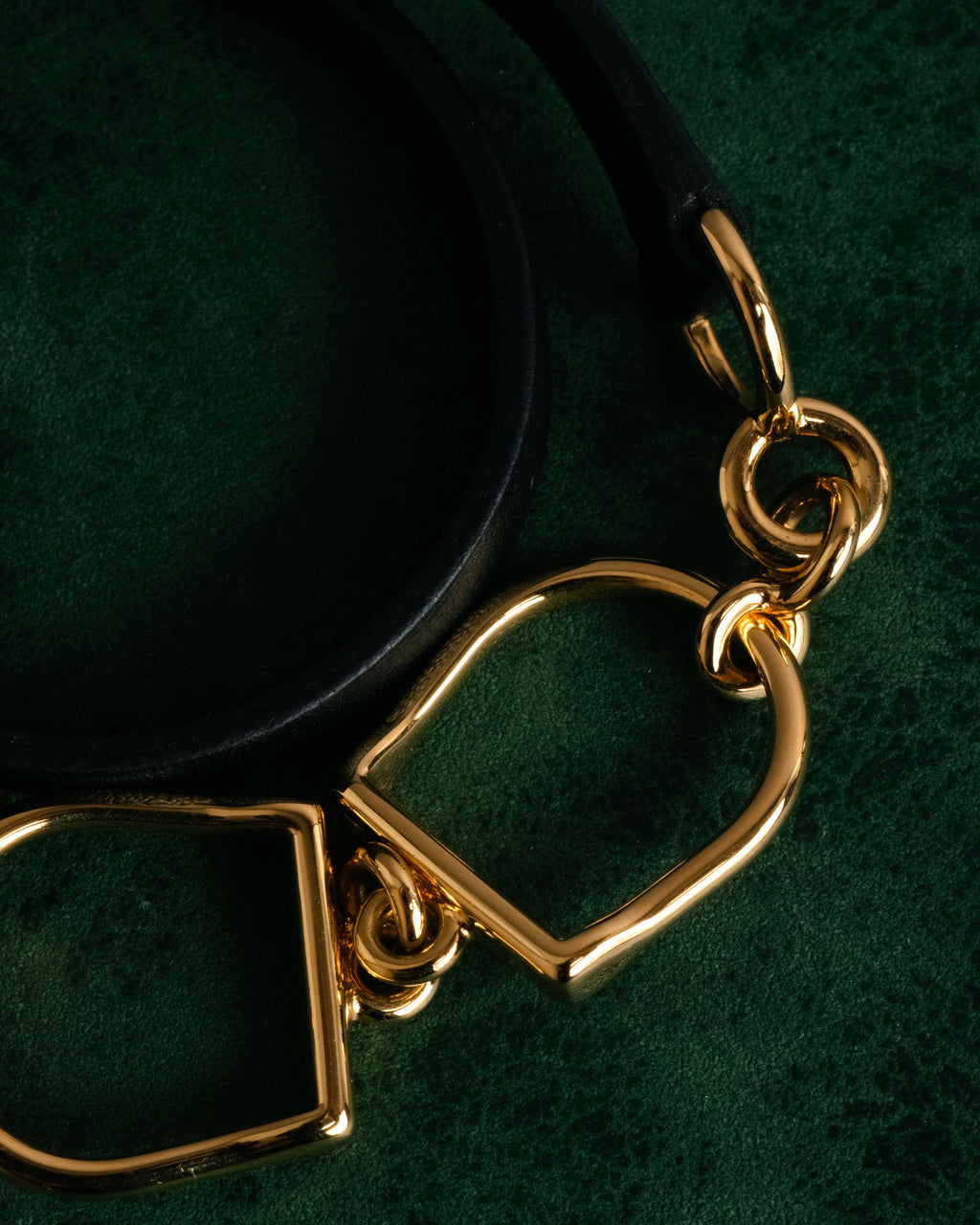 “HERMES“ 90’s Stirrup motif double tour bracelet