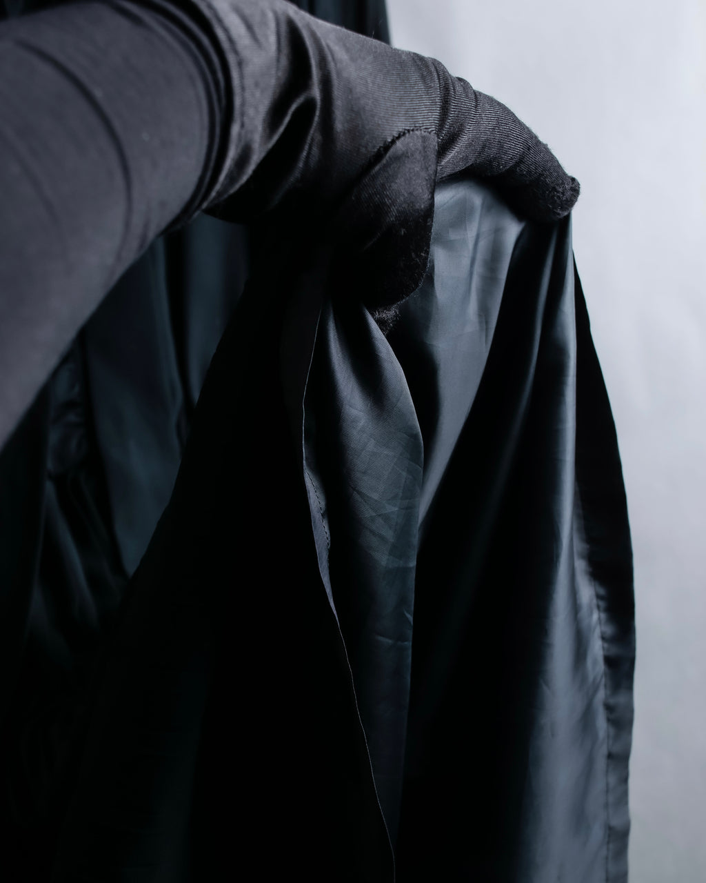 "SOANA" Bowtie belted design long black dress