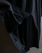 "Christian Dior" Straight line draping silk chester coat