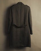 “GUCCI” Late 90’s-early 00’s military double breasted wool coat
