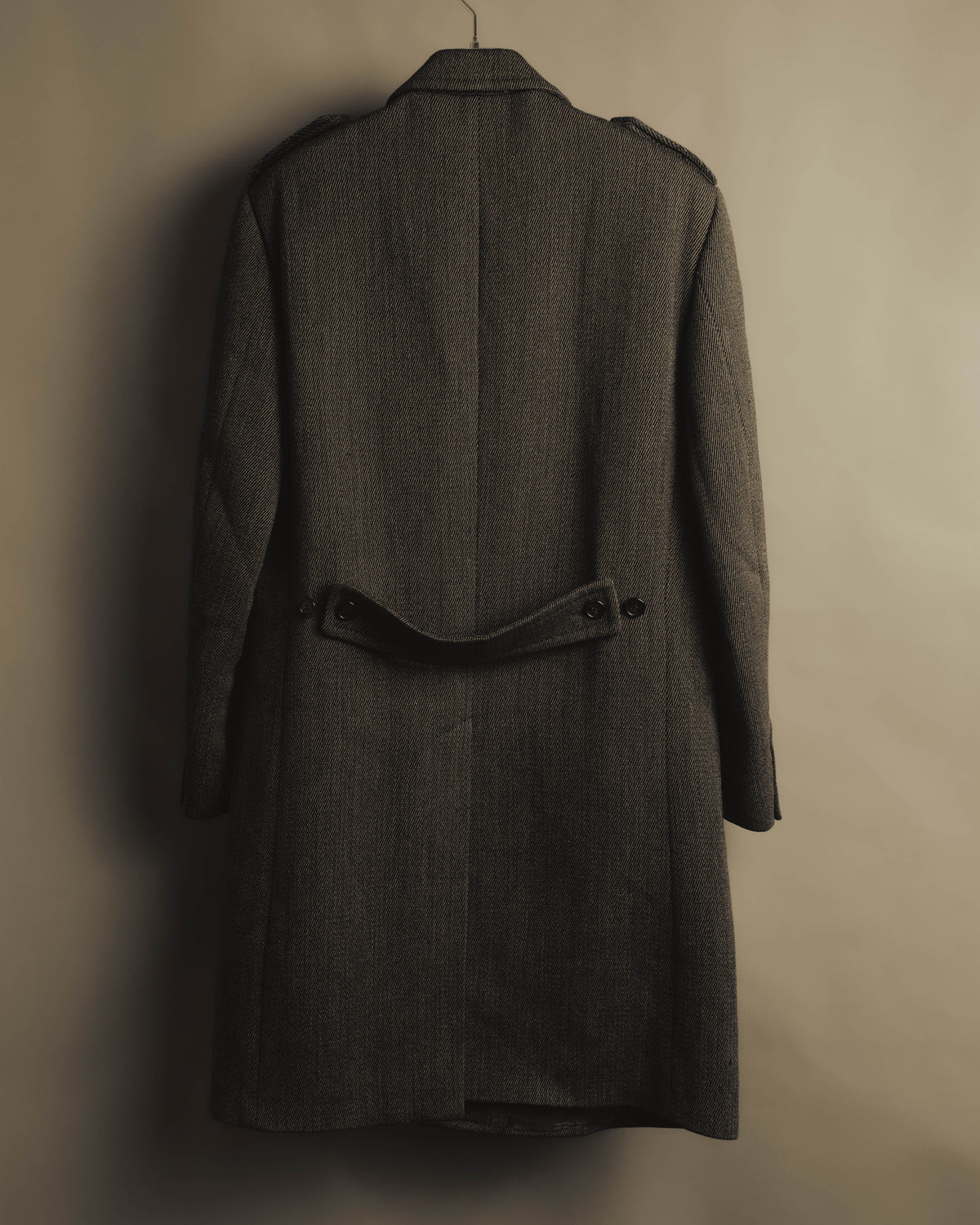“GUCCI” Late 90’s-early 00’s military double breasted wool coat
