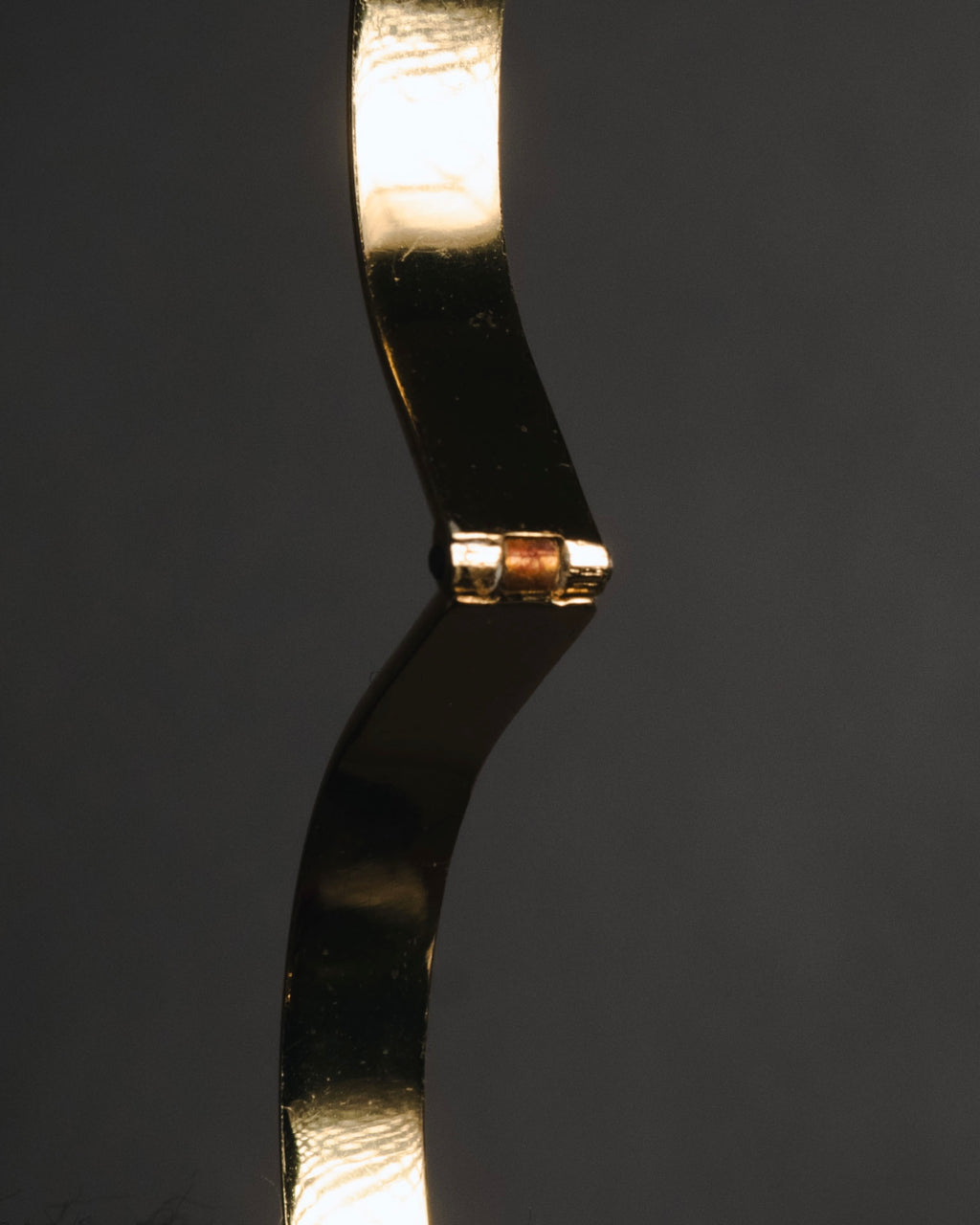 "LOEWE" 00’s-10’s leather inlay anagram clasp bangle