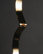 "LOEWE" 00’s-10’s leather inlay anagram clasp bangle