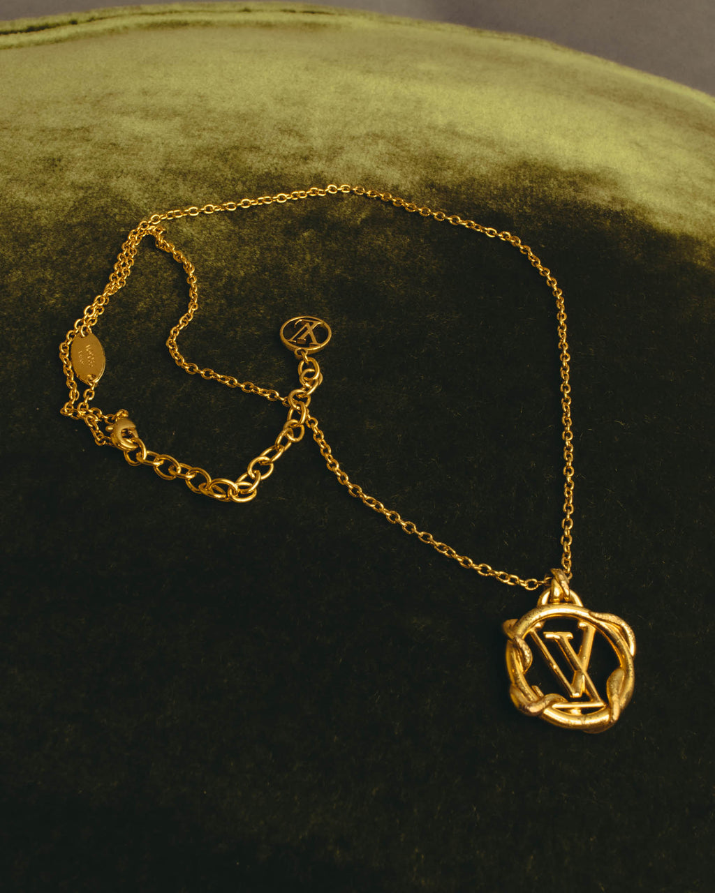 "Louis Vuitton" 2010's Gold-tone chain necklace