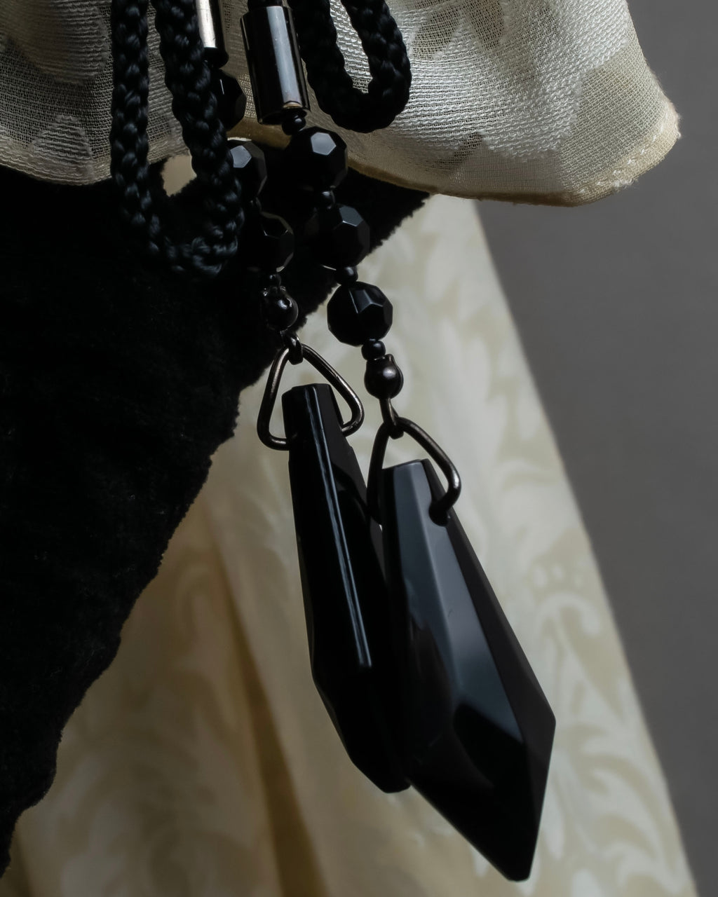 "Christian Dior" Jacquard balloon sleeve dress pullover