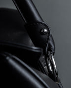 "Salvatore Ferragamo" Gancini motif design leather bowling bag