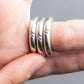 "CHANEL" Silver 925 three connected rings