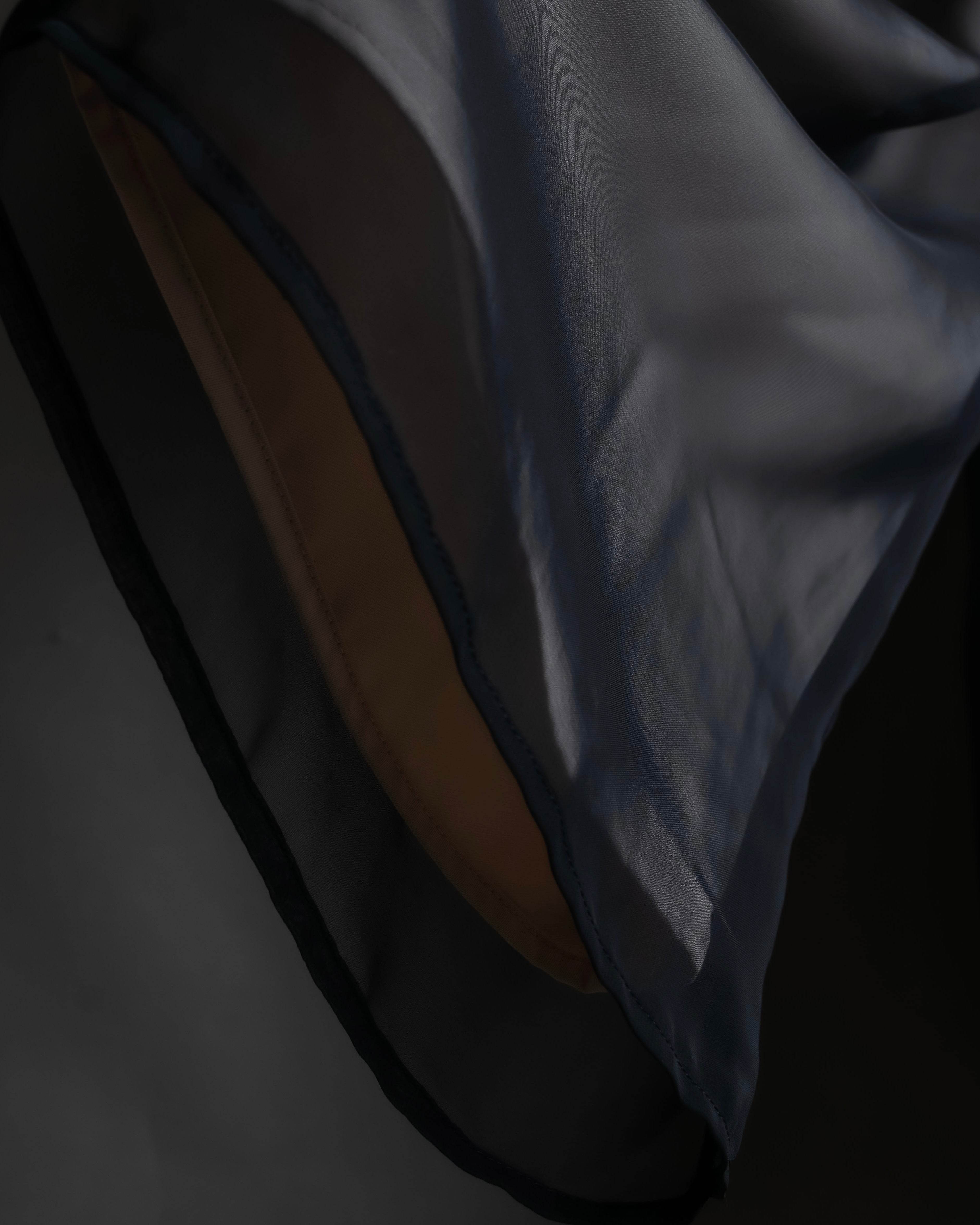 "LANVIN en Bleu" Sheer layered sarouel wide pants