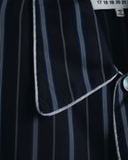 "Maison Margiela" 2021AW piped striped lounge shirt