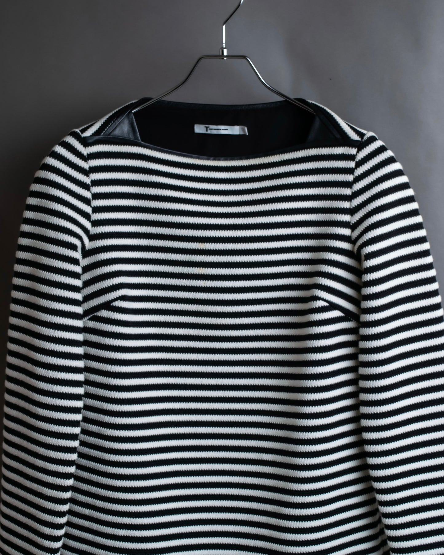 "T by Alexander Wang" Uniform striped ribbed knit pullover