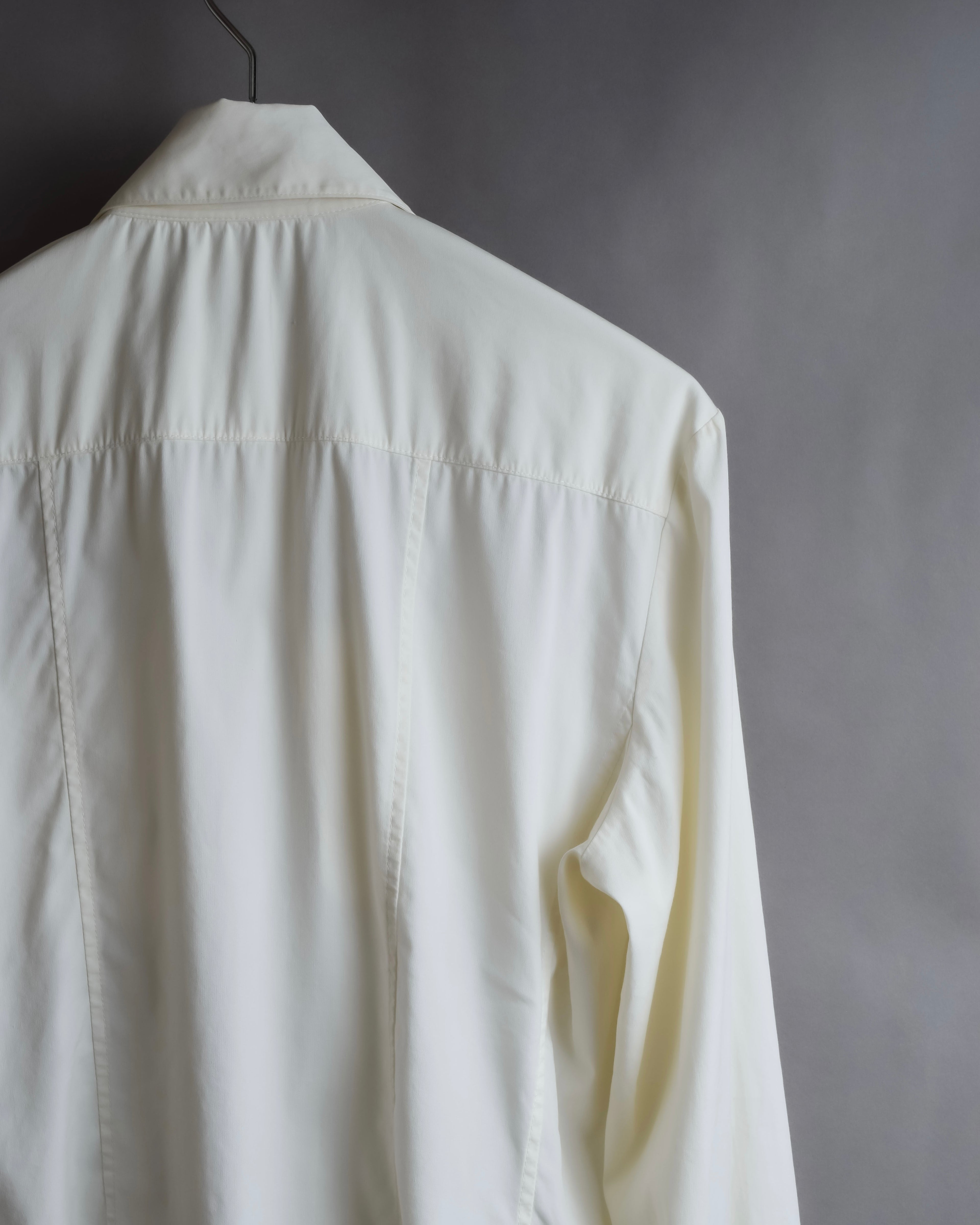 "GUCCI" Double zip pocket design box cut shirt