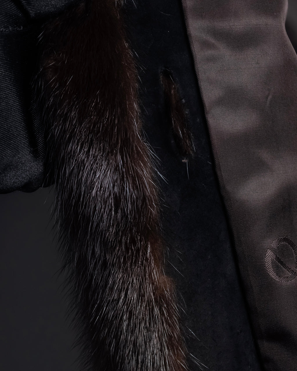 -SPECIAL- "Christian Dior Boutique Paris" 70's-80's Panel work design 100% mink fur coat