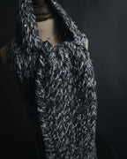 "CHANEL" 2005AW fantasy yarn embellished fringe scarf