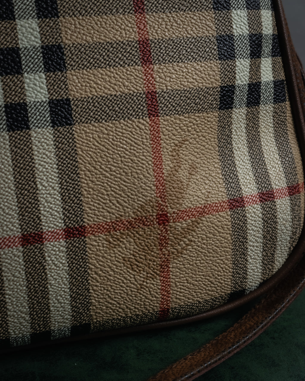 "BURBERRYS" 90’s PVC＆leather 2-way bag