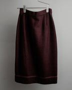 "PRADA" Piping design brushed skirt type set up