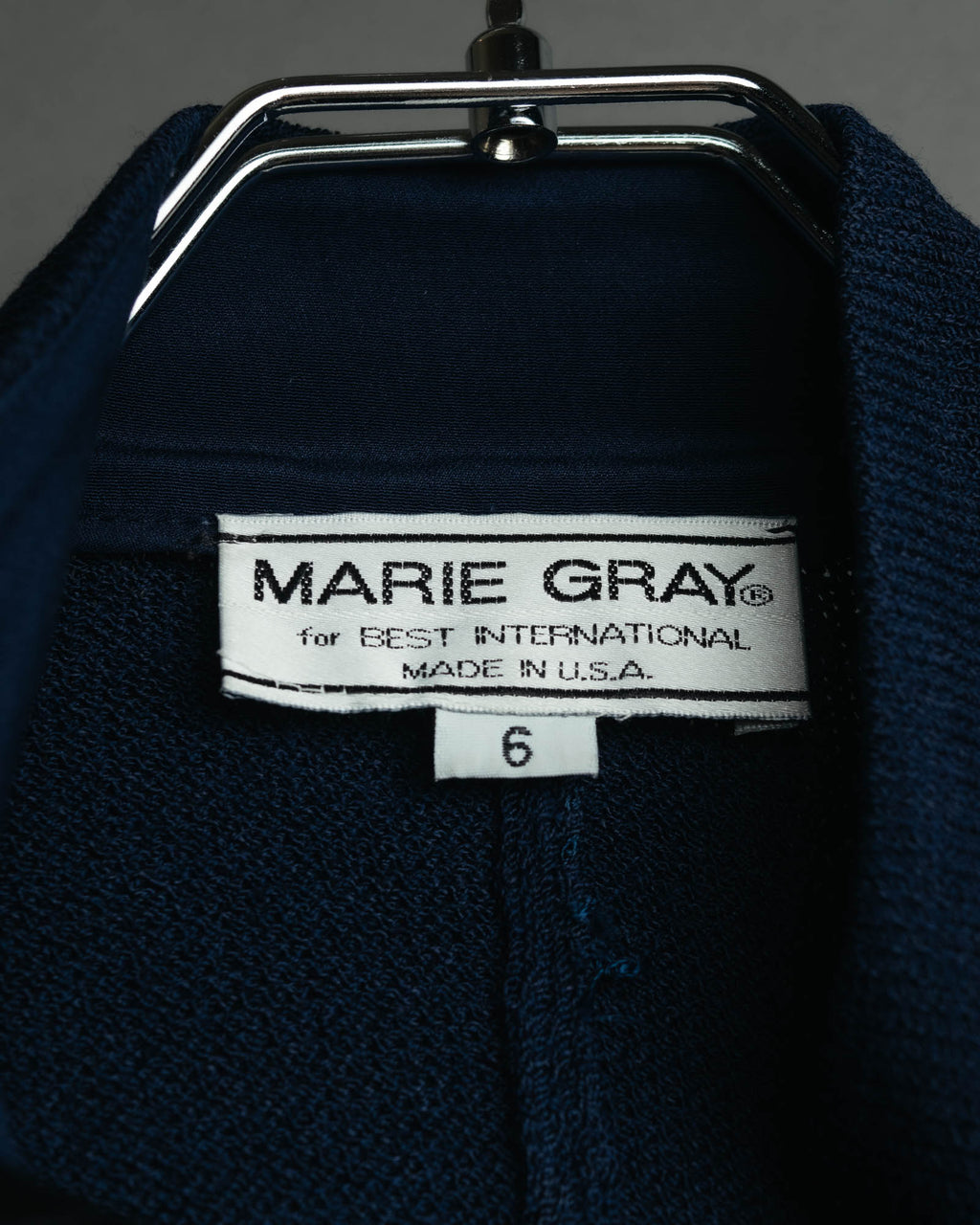 "MARIE GRAY" 80's-90's Elegant textured knit coat