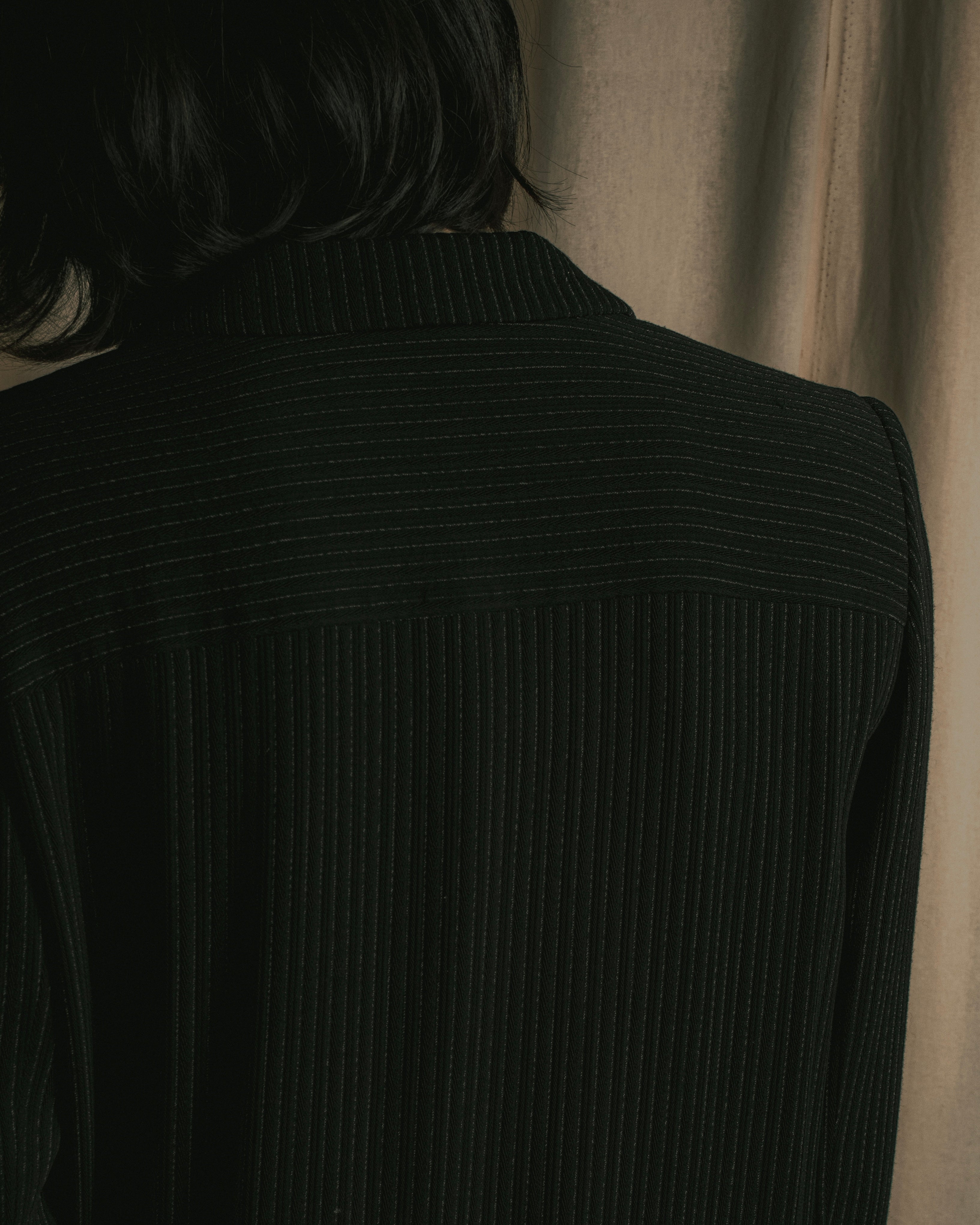 “Christian Dior” 90’s pinstriped four-button long tailored jacket