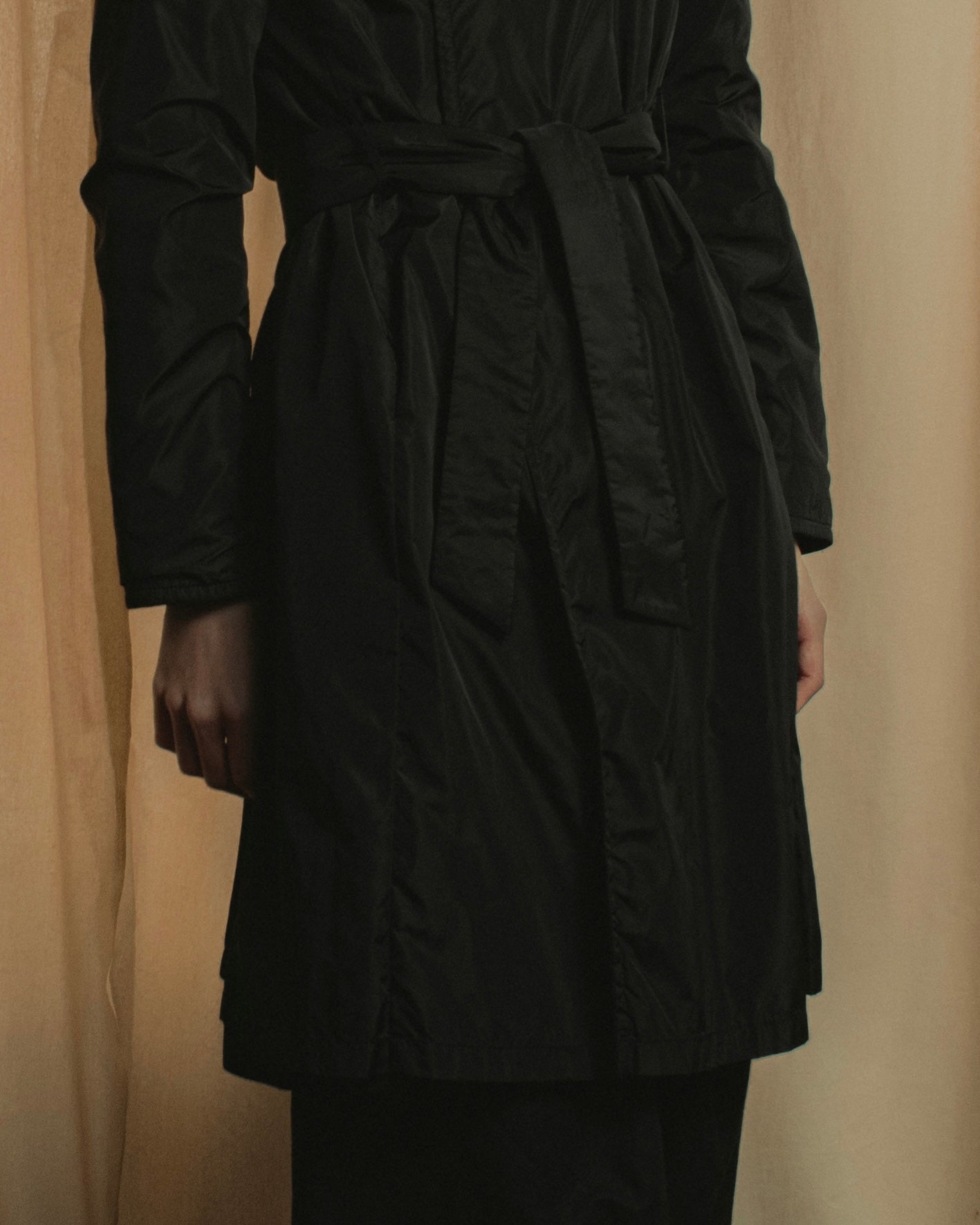 "Max Mara" Reversible belted collar coat