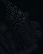 "LOEWE" Late 80s-Early 90s velvet knot tassel handbag