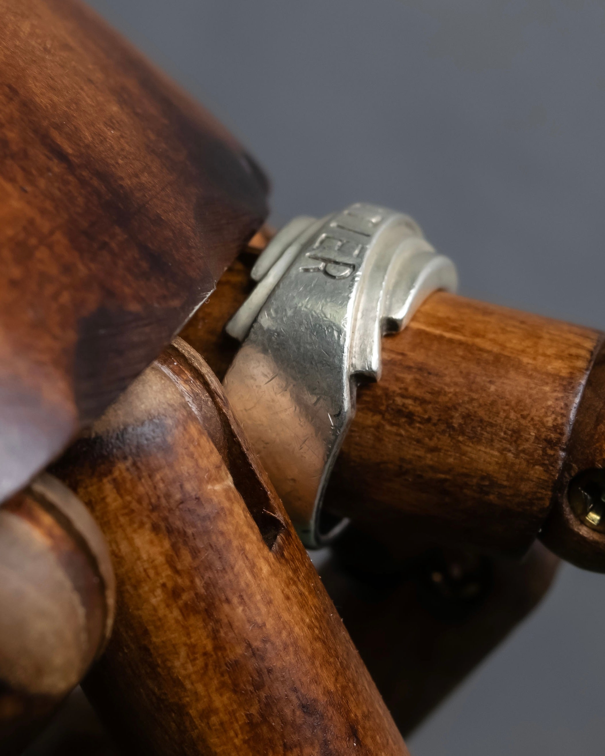 "JEAN PAUL GAULTIER" Logo engraved silver 925 ring