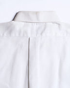 VINTAGE/ Button Down Short Sleeves White Shirt