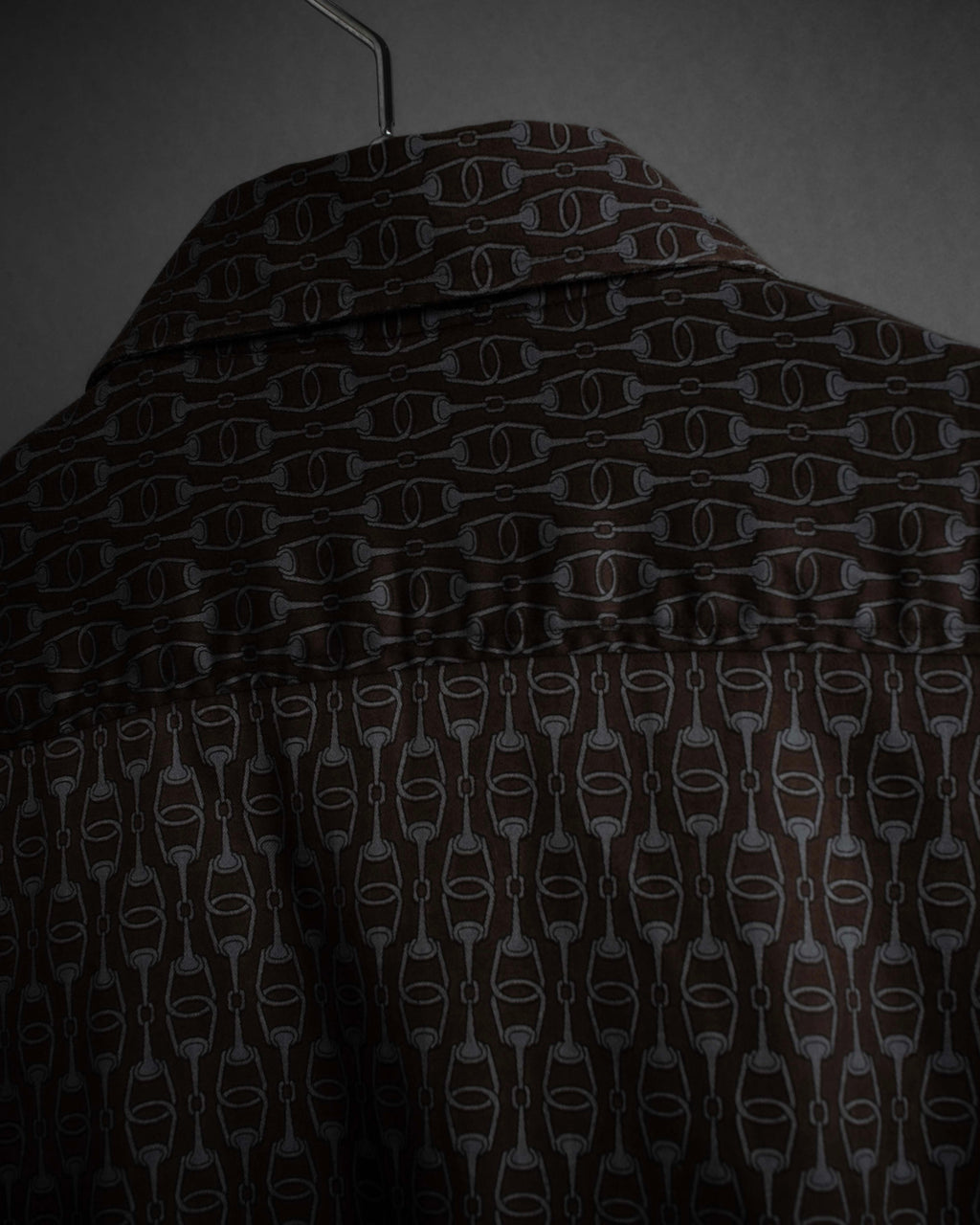 "GUCCI" Horsebit pattern shaped shirt