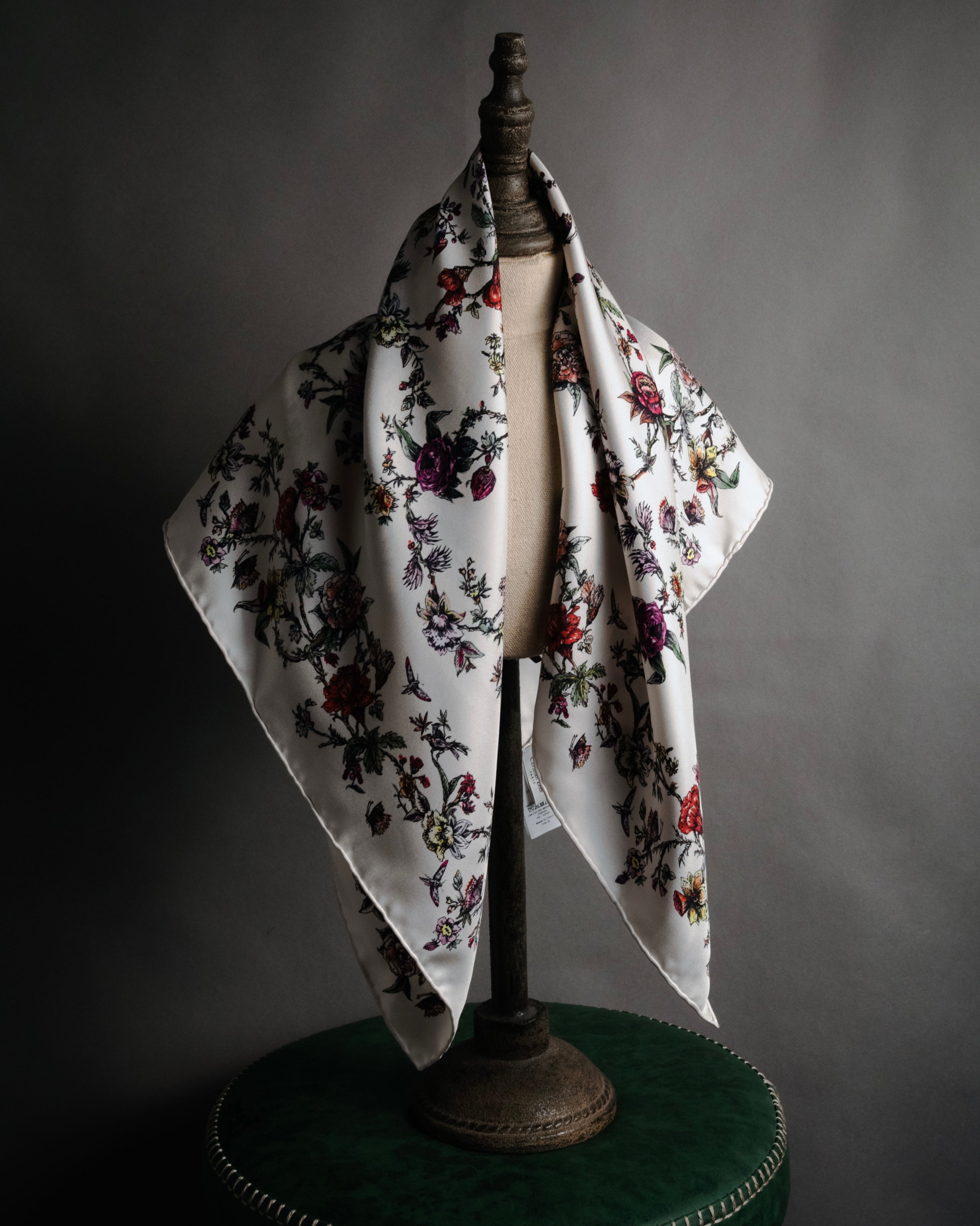 "Christian Dior" 2020-2023 botanical silk twill scarf