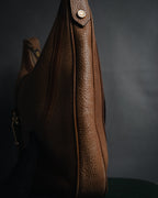 –SPECIAL– "GUCCI" 70’s pigskin horsebit piston hobo bag