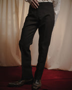 "GIORGIO ARMANI" 90’s Minimalist straight-leg virgin wool slacks