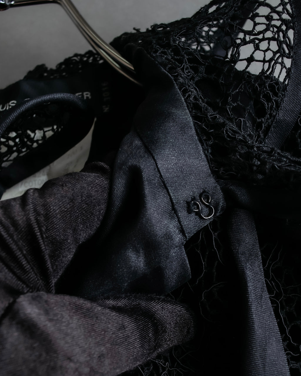 "JEAN-LOUIS SCHERRER" Lace frill design ribbon attached jacket