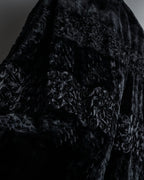 -SPECIAL- "FENDI" 90s Karl Lagerfeld-era lattice fur cape