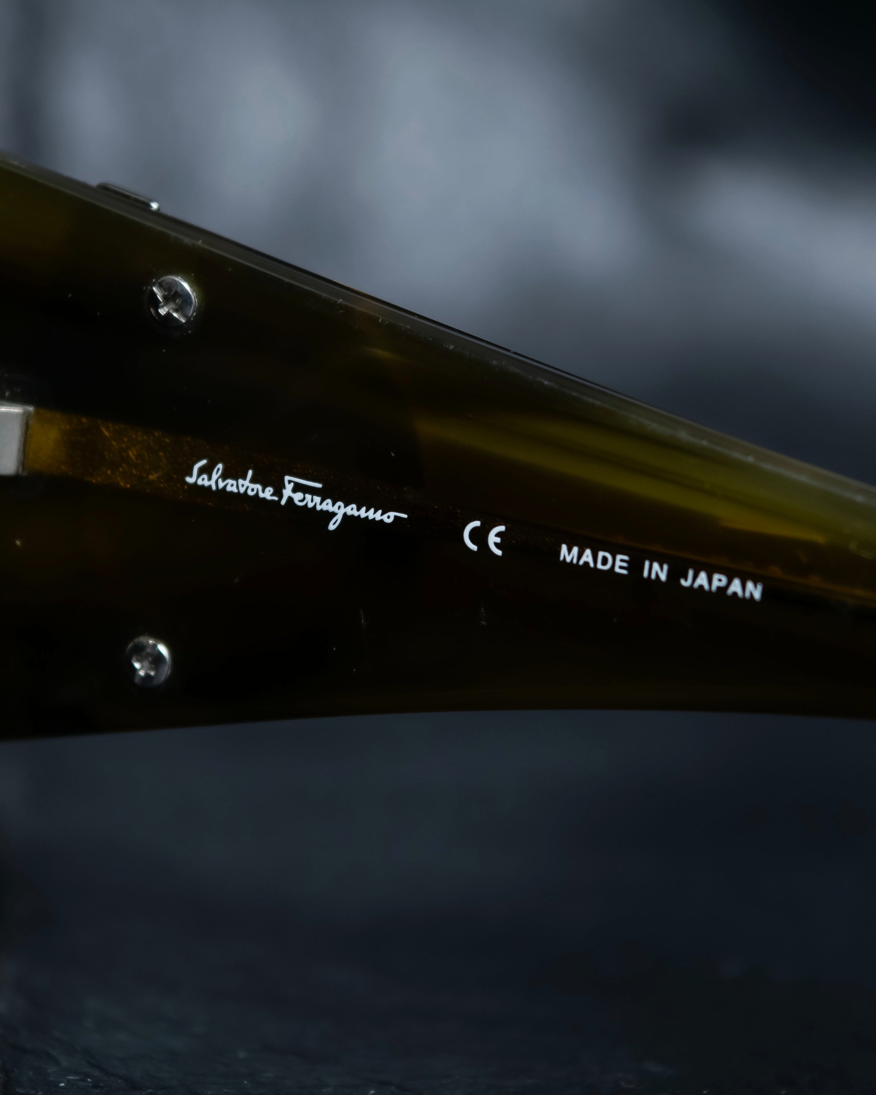 "Ferragamo" Gancini motif butterfly frame sunglasses