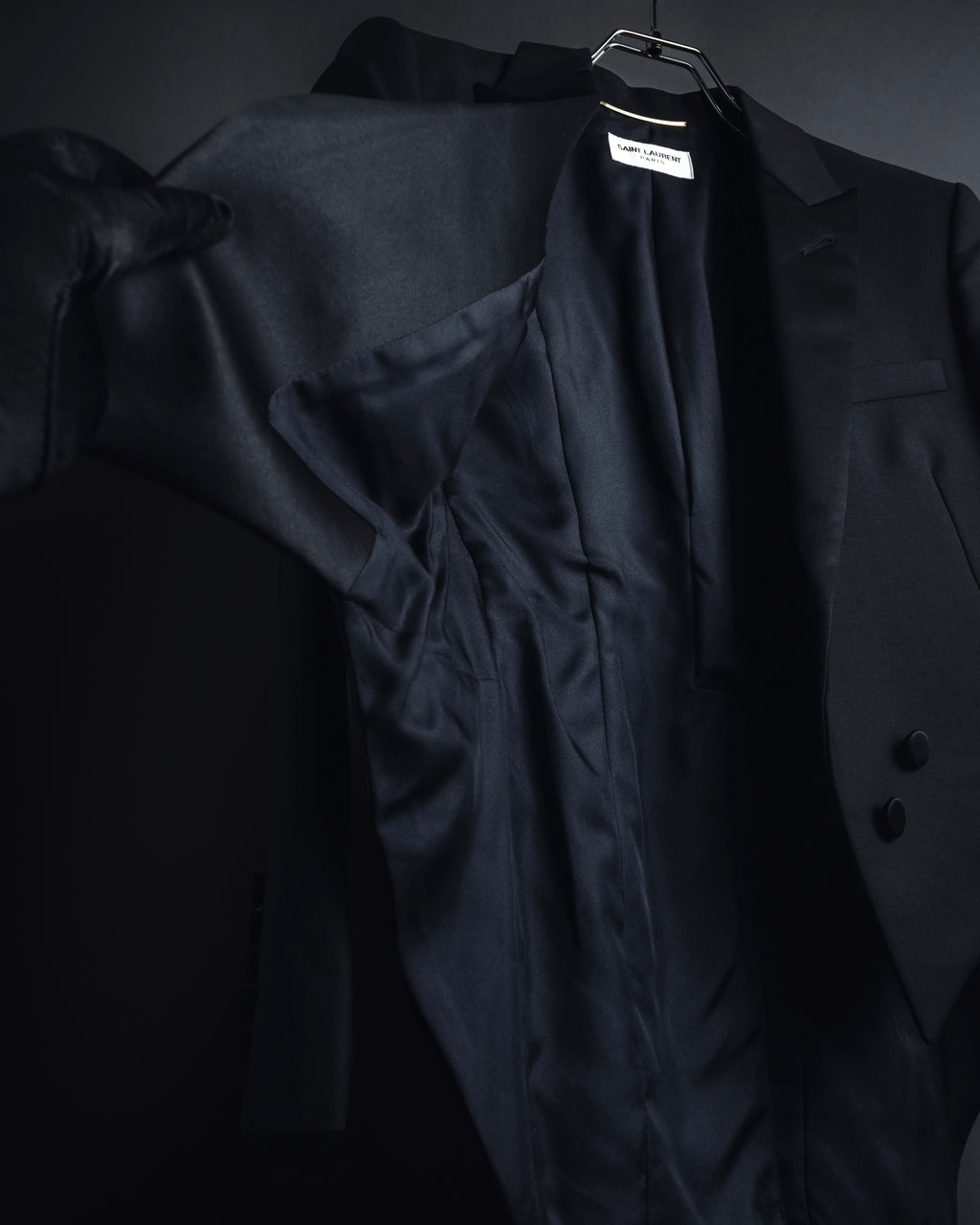 "Saint Laurent Paris" Modern tailcoat design jacket