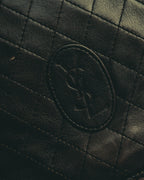 "Yves Saint Laurent" 80's-90's Quilted leather shoulder bag