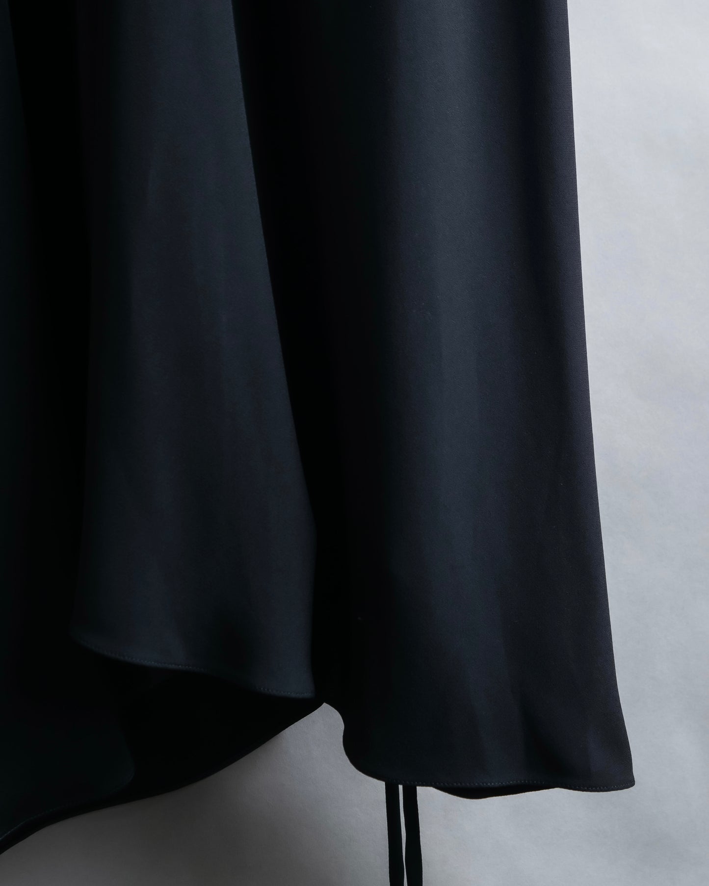 "MARNI" Drawstring design maxi length draping skirt