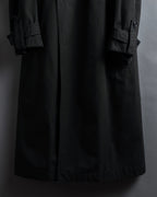 "Ground Y" 19AW Draping design cotton gabardine trench coat