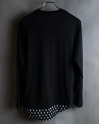 "John Galliano" Tie motif trompe l'oeil design pullover