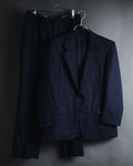 "BALENCIAGA" Tailored Two-Piece Suit Set with Subtle Pinstripes