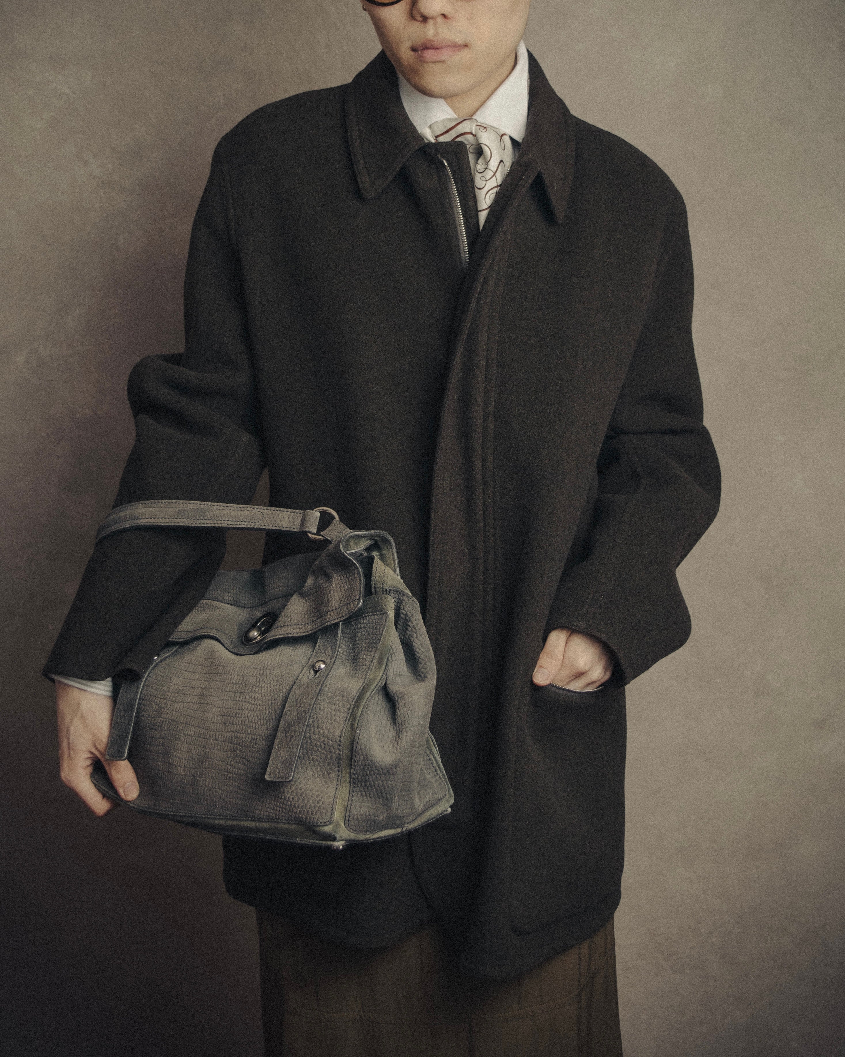 –SPECIAL– “Yves Saint Laurent”
2009 Embossed suede Muse Two bag